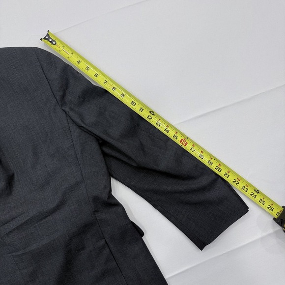 Peter Millar Sport Coat Blazer Mens‎ 42S Wool Gray Houndstooth Check Jacket - Picture 9 of 10